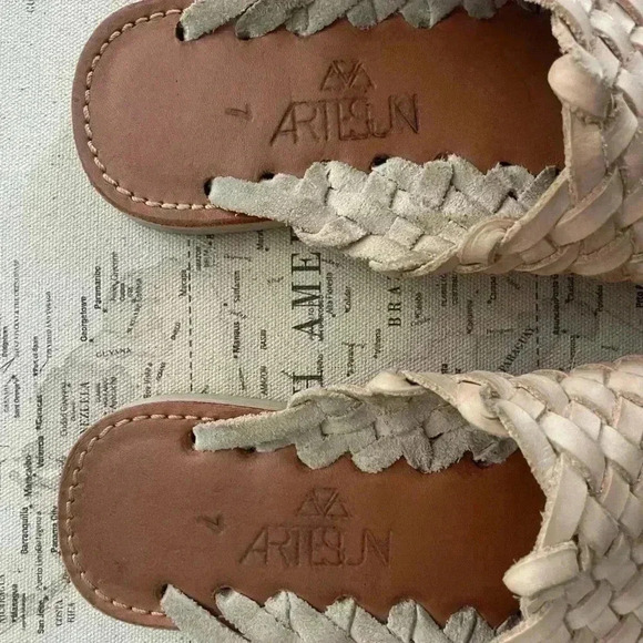 Artesun Woven Leather Mexican Huarache Mules M7 / W9 main image 4